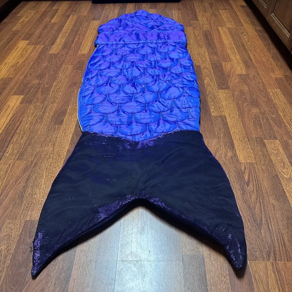 Enchantails Tasi Mermaid Tail Sleeping Bag Glow In The Dark Slumber Party RARE